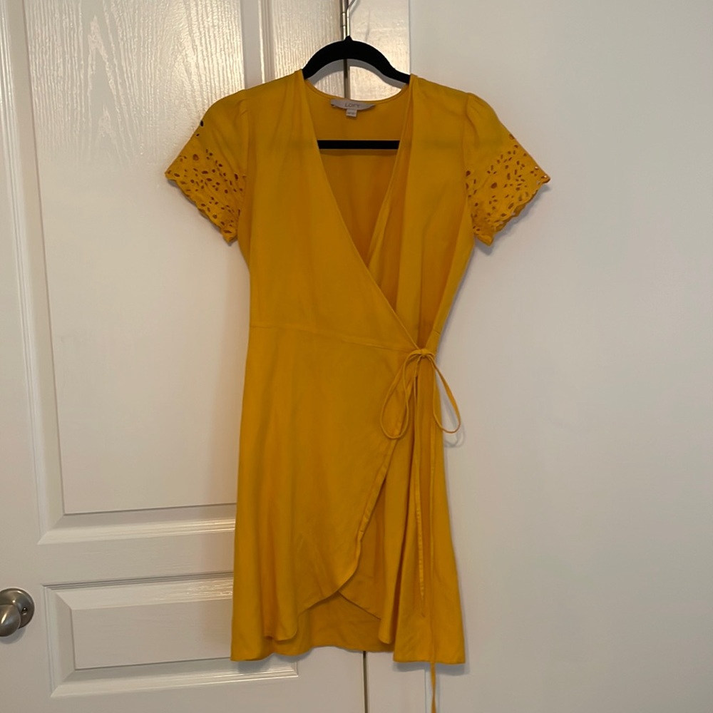 Yellow Wrap Dress
